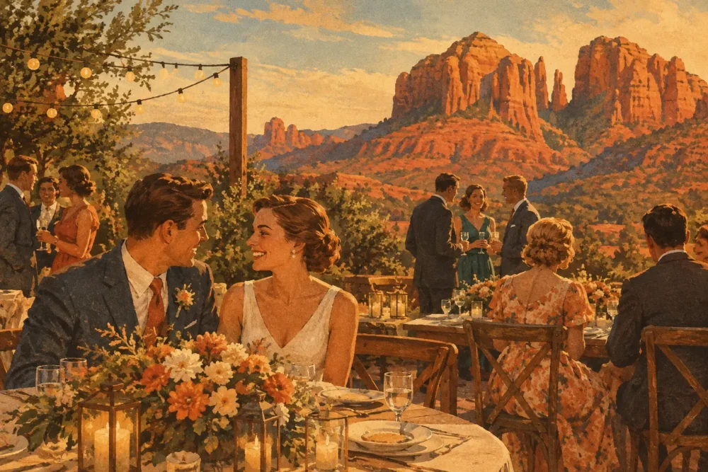 A Sedona Wedding Reception Example to Make Yours Feel Easy